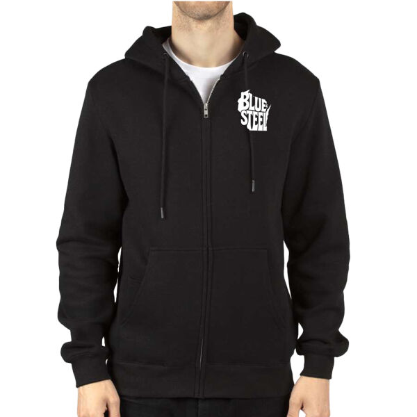 Blue Steel Wisconsin Logo - Unisex Fleece Full-Zip Hooded Sweatshirt Thumbnail