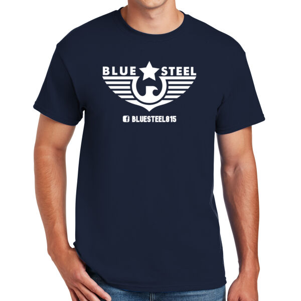 Blue Steel Logo 2 - DryBlend ® 50 Cotton/50 Poly T Shirt Thumbnail