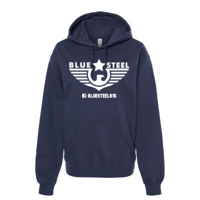 Blue Steel Logo 2 - Unisex Softstyle® Midweight Hooded Sweatshirt Thumbnail