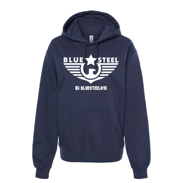 Blue Steel Logo 2 - Unisex Softstyle® Midweight Hooded Sweatshirt Thumbnail