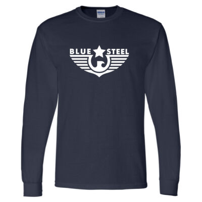 Blue Steel Logo 3 - DryBlend® 50/50 Long Sleeve T-Shirt Thumbnail