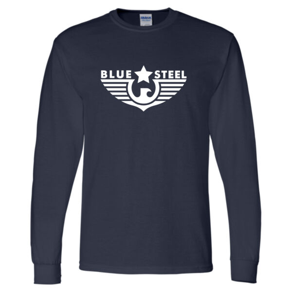 Blue Steel Logo 3 - DryBlend® 50/50 Long Sleeve T-Shirt Thumbnail