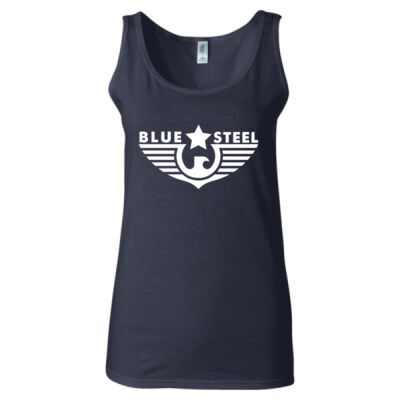 Blue Steel Logo 3 - Women's Softstyle® Tank Top Thumbnail