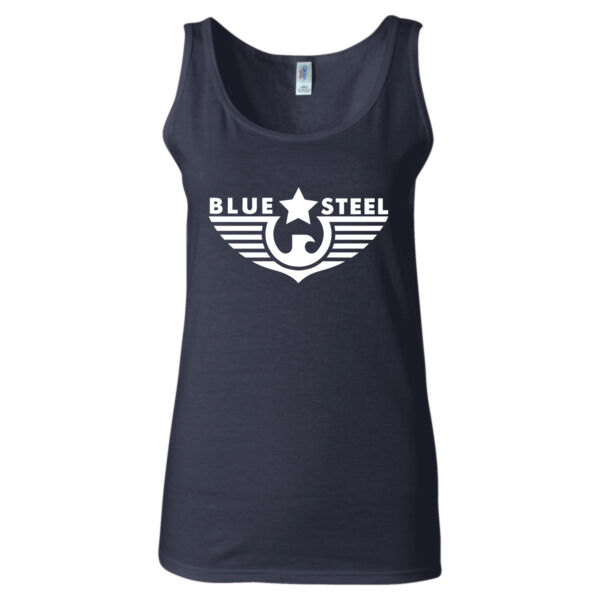 Blue Steel Logo 3 - Women's Softstyle® Tank Top Thumbnail