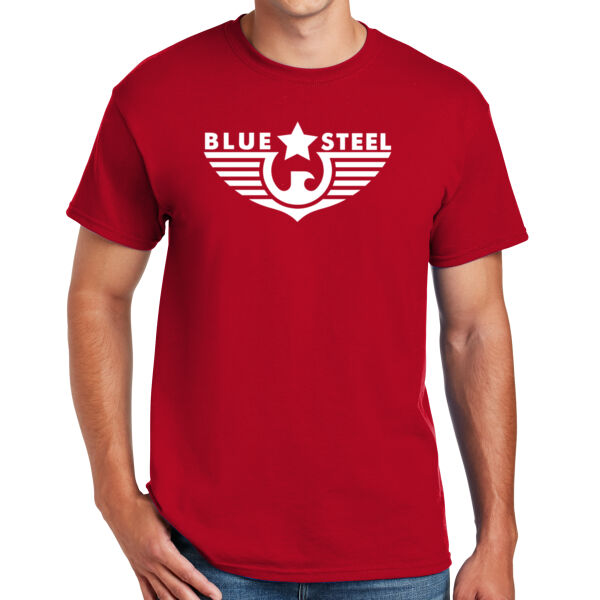 Blue Steel Logo 3 - DryBlend ® 50 Cotton/50 Poly T Shirt Thumbnail