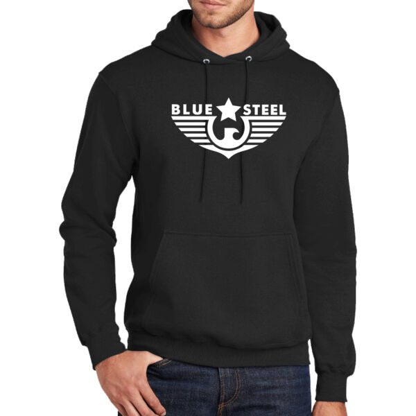 Blue Steel Logo 3 - Tall Core Fleece Pullover Hooded Sweatshirt Thumbnail