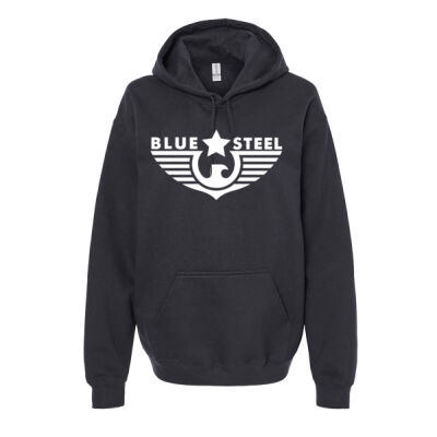 Blue Steel Logo 3 - Unisex Softstyle® Midweight Hooded Sweatshirt Thumbnail
