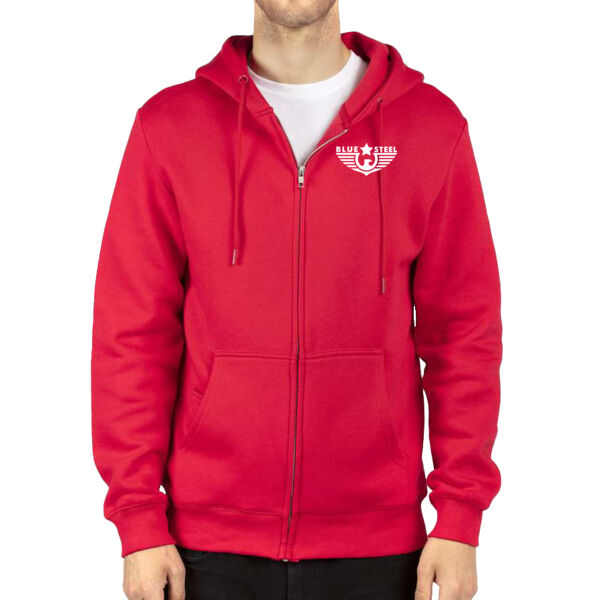Blue Steel Logo 3 - Unisex Fleece Full-Zip Hooded Sweatshirt Thumbnail