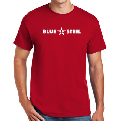 Blue Steel Logo 4 - DryBlend ® 50 Cotton/50 Poly T Shirt Thumbnail