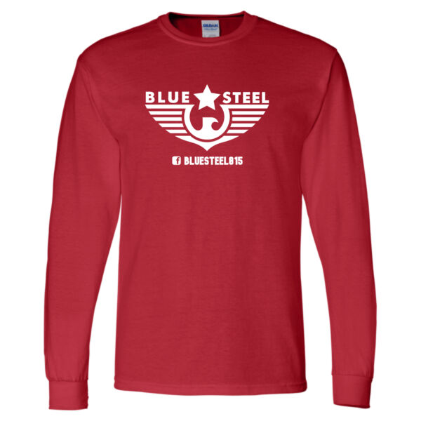 Blue Steel Logo 4 - DryBlend® 50/50 Long Sleeve T-Shirt Thumbnail
