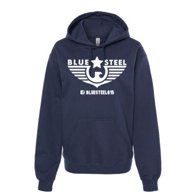 Blue Steel Logo 4 - Unisex Softstyle® Midweight Hooded Sweatshirt Thumbnail