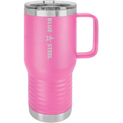 Blue Steel Engraved Logo 4 - Premium Polar Camel 20oz Travel Mug Thumbnail