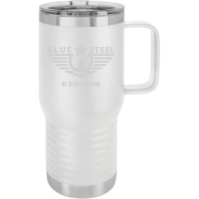 Blue Steel Engraved Logo 2 - Premium Polar Camel 20oz Travel Mug Thumbnail