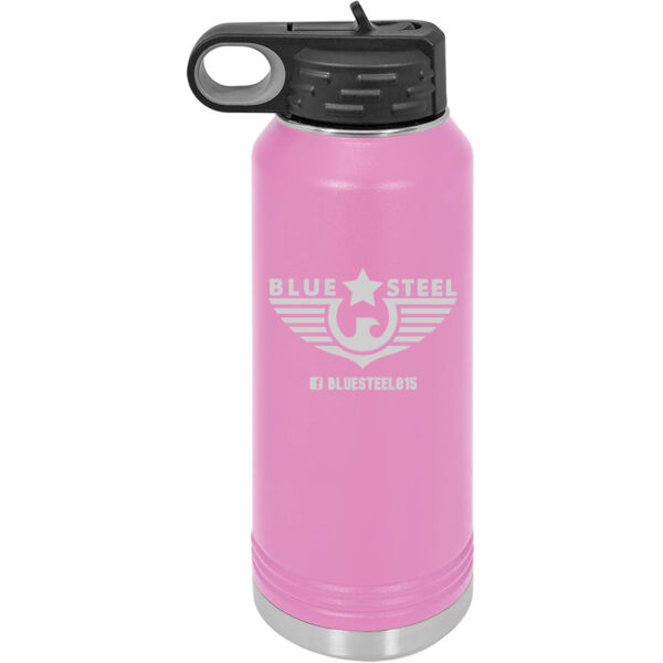 Blue Steel Engraved Logo 2 - Premium Polar Camel 32oz Water Bottle Thumbnail