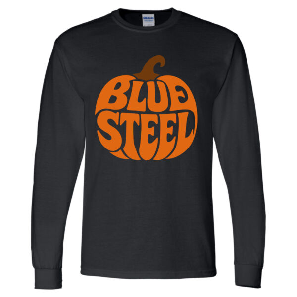 Blue Steel Pumpkin - DryBlend® 50/50 Long Sleeve T-Shirt Thumbnail