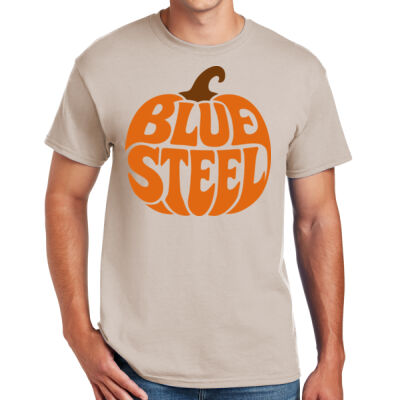 Blue Steel Pumpkin - DryBlend ® 50 Cotton/50 Poly T Shirt Thumbnail