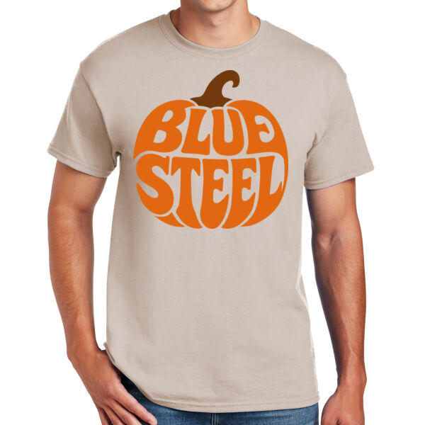Blue Steel Pumpkin - DryBlend ® 50 Cotton/50 Poly T Shirt Thumbnail