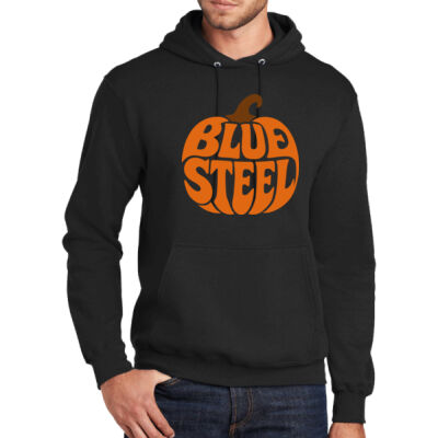 Blue Steel Pumpkin - Tall Core Fleece Pullover Hooded Sweatshirt - Tall Core Fleece Pullover Hooded Sweatshirt Thumbnail