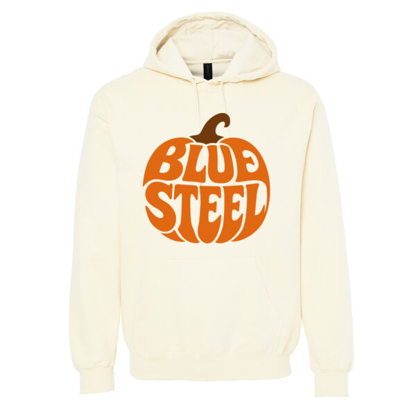 Blue Steel Pumpkin - Unisex Softstyle® Midweight Hooded Sweatshirt Thumbnail