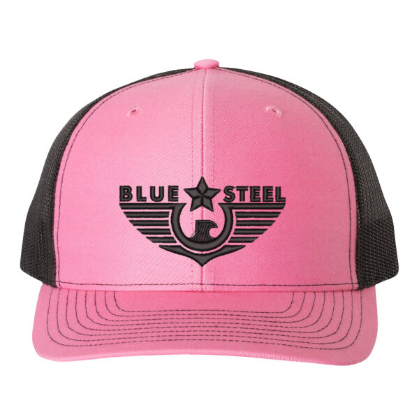 Blue Steel Breast Cancer - Snapback Trucker Cap Thumbnail