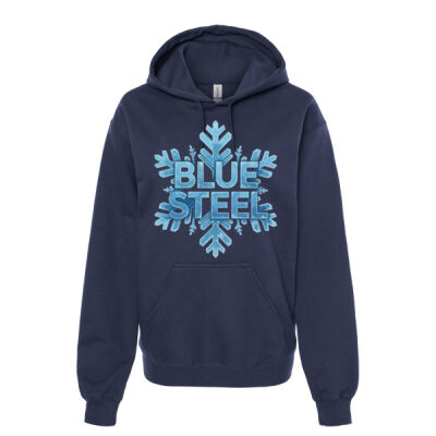 Blue Steel Winter - Unisex Softstyle® Midweight Hooded Sweatshirt Thumbnail