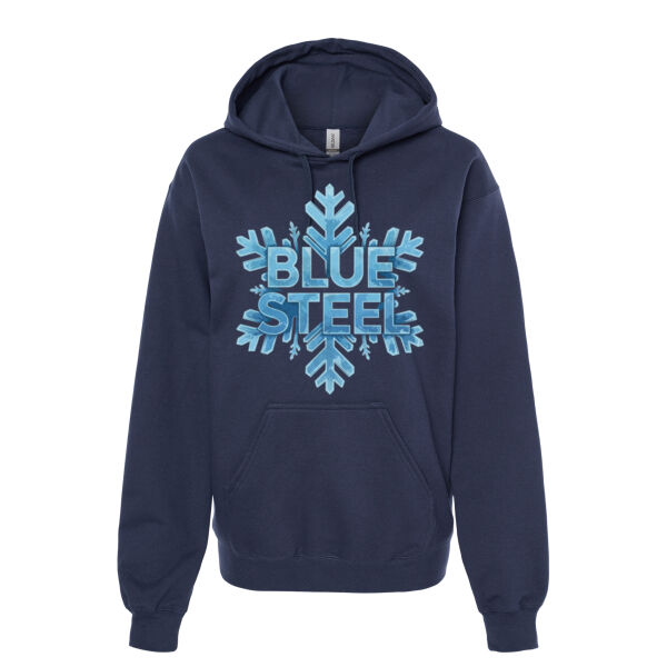 Blue Steel Winter - Unisex Softstyle® Midweight Hooded Sweatshirt Thumbnail