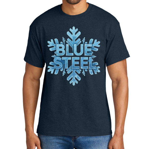 Blue Steel Winter - DryBlend ® 50 Cotton/50 Poly T Shirt Thumbnail