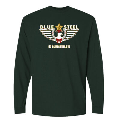Blue Steel Christmas - DryBlend® 50/50 Long Sleeve T-Shirt Thumbnail