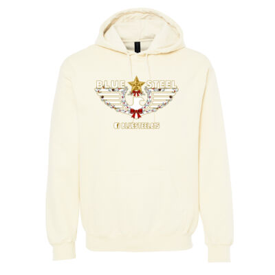 Blue Steel Christmas - Unisex Softstyle® Midweight Hooded Sweatshirt Thumbnail