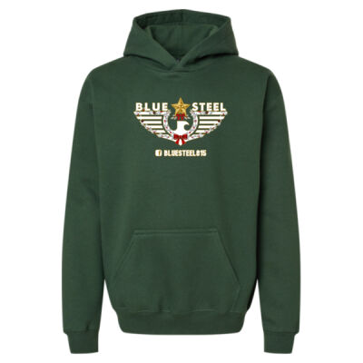 Blue Steel Christmas - Youth Softstyle® Midweight Hooded Sweatshirt Thumbnail