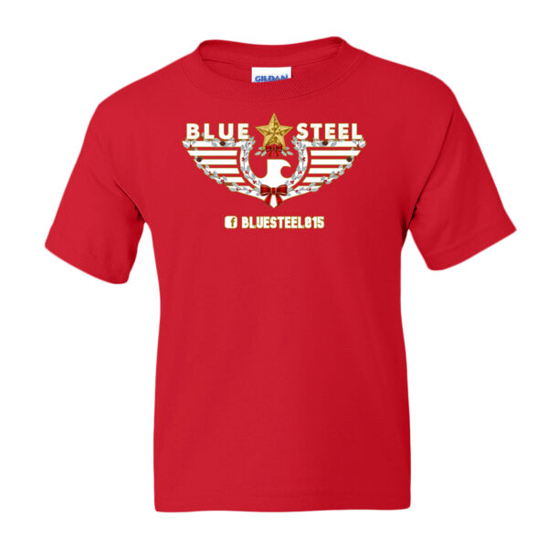 Blue Steel Christmas - DryBlend® Youth T-Shirt Thumbnail