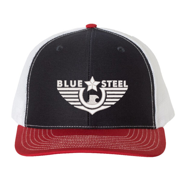 Blue Steel Patriotic - Snapback Trucker Cap Thumbnail