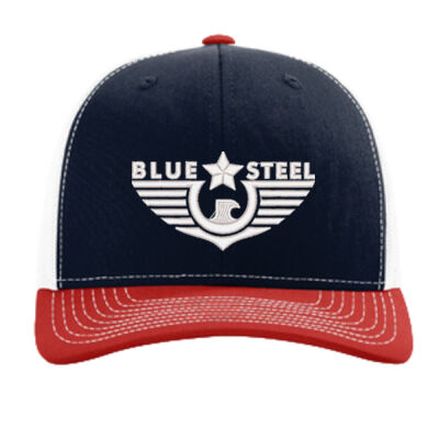 Blue Steel Patriotic - Trucker Cap Thumbnail