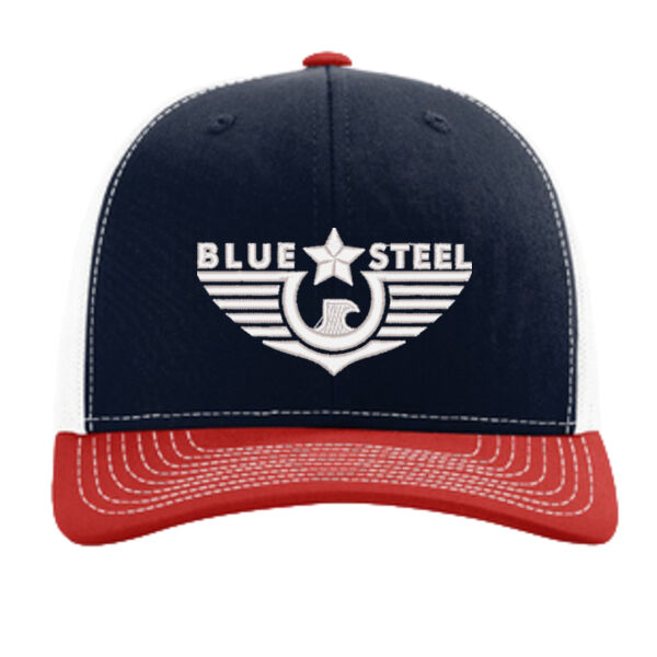 Blue Steel Patriotic - Trucker Cap Thumbnail