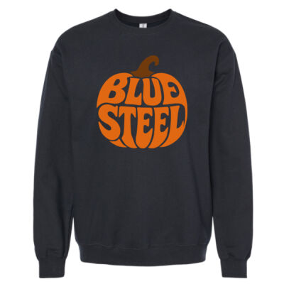 Blue Steel Pumpkin - Unisex Softstyle® Midweight Crewneck Sweatshirt Thumbnail
